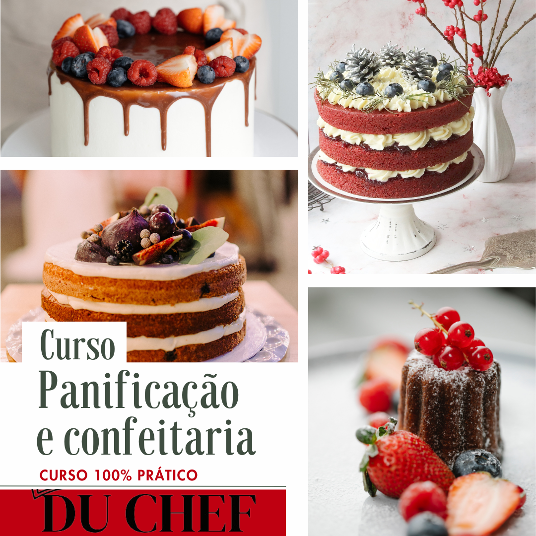 Curso de Chef de Panificação e Confeitaria Presencial  na Escola Du Chef